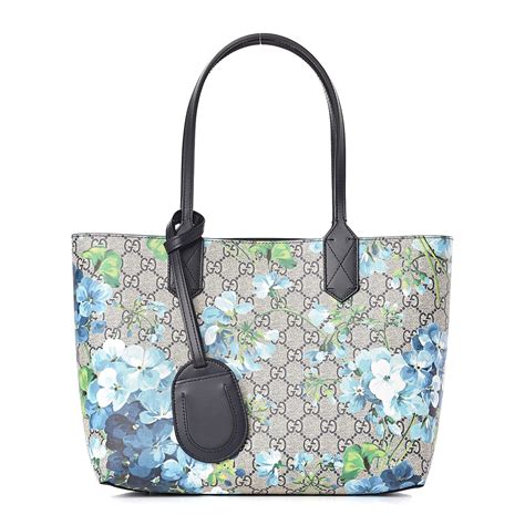 gucci blue reversible tote